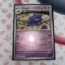 Gengar 094/165 Scarlet & Violet 151 Reverse Holo Rare Pokemon TCG - Image 1