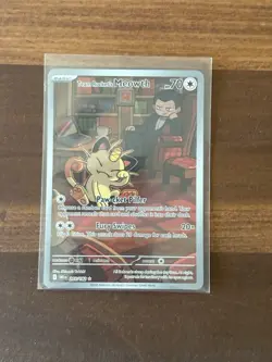 Pokemon TCG Team Rocket's Meowth 203/182 SV10 Destined Rivals - Image 3