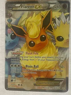 Pokemon Flareon EX Full Art Generations Radiant Collection Holo RC28/RC32 - Image 2