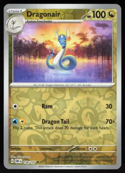 Dragonair 158/197 Uncommon Obsidian Flames Pokemon Reverse Holo Near Mint - Image 1