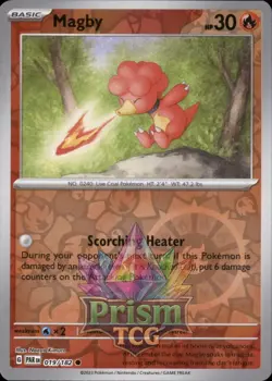 Magby 19/182 Common Reverse Holo Paradox Rift Pokemon - Image 1