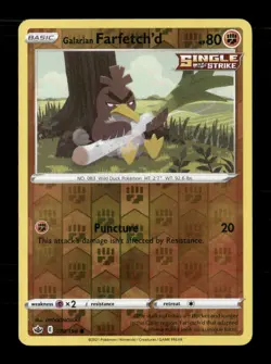 Galarian Farfetch'd 078/198 Chilling Reign NM/M Pokemon - Image 1