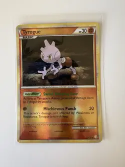 Tyrogue 33/123 Heartgold & Soulsilver Reverse Holo - NM - Pokemon TCG - Image 2