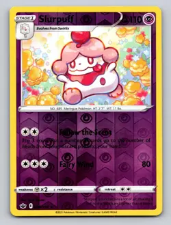 Slurpuff 068/198 Rare Chilling Reign Pokemon Reverse Holo NM - Image 1