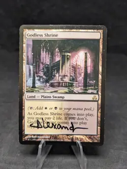 Godless Shrine (157165) - MTG - Guildpact (GPT) - Signed by Artist - MP - Image 1