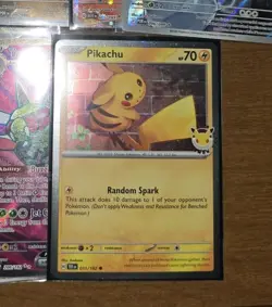 Pokemon Pikachu 051/162 Pokemon Day 2026 Stamped 30th Anniversary Cosmos Holo - Image 1
