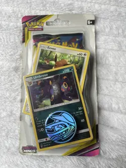 Pokemon TCG Unified Minds Umbreon Holo Blister Sealed Sun & Moon - Image 1