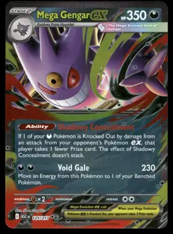 Mega Gengar ex 056/094 Double Rare Phantasmal Flames Pokemon NM - Image 1