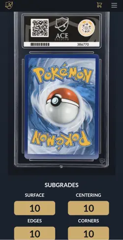 Pokemon TCG Team Rocket's Mewtwo EX 213/182 Destined Rivals SV10 Ace 10 Gem Mint - Image 2