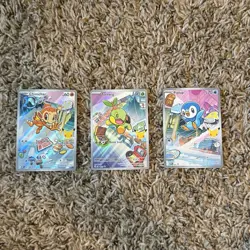 Pokemon 2026 First Partners Illustration Collection Promo Set Sinnoh 040 041 042 - Image 1