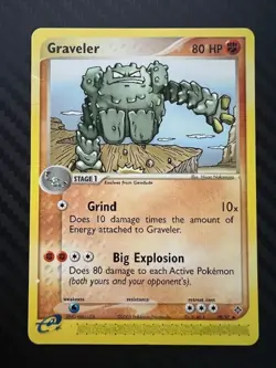 Pokemon TCG Dragon 29/97 Graveler Uncommon Regular DMG - Image 1