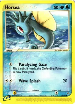 Pokemon TCG Horsea EX Dragon 58/97 Regular Common LP - Image 1