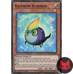 Yugioh Rainbow Kuriboh AC19-EN010 Super Rare 1st Edition NM - Image 1