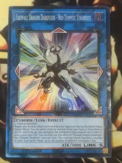 Yugioh: Firewall Dragon Darkfluid Neo Tempest Terahertz MAZE-EN028 Collectors NM - Image 1