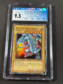 Yugioh CGC 9.5 ++ Blue-Eyes White Dragon JMP-001 Ultra Rare PSA new CGC 10 - Image 1
