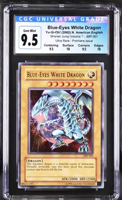 Yugioh CGC 9.5 ++ Blue-Eyes White Dragon JMP-001 Ultra Rare PSA new CGC 10 - Image 2