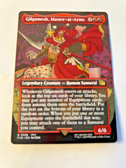 GILGAMESH, MASTER-AT-ARMS (BORDERLESS) -FINAL FANTASY (MTG) NEW - Image 1