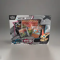 Pokemon Black Bolt White Flare 4 Booster Pack Victini Illustration Collection - Image 1
