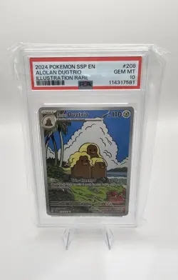 PSA 10 - 2024 Pokemon SSP EN, Alolan Dugtrio, Illustration Rare - Image 1