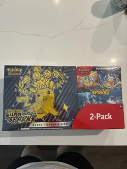 Pokemon TCG Surging Sparks 2 Pack Etb And Booster Bundle - Image 1