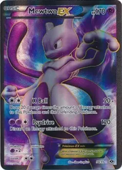 Pokemon TCG - Mewtwo EX 98/99 Full Art Ultra Rare Next Destinies [Moderate Play] - Image 1