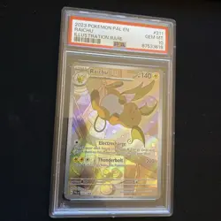 Pokemon Raichu 211/19 Paldea Evolved Illustration Rare PSA 10 GEM MINT - Image 3