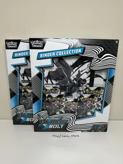 LOT OF 2 - Pokemon TCG: Black Bolt Binder Collection - Image 1