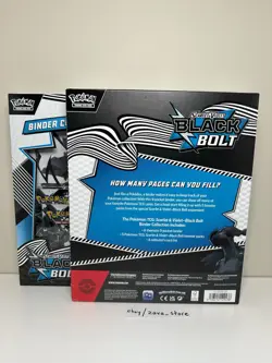 LOT OF 2 - Pokemon TCG: Black Bolt Binder Collection - Image 2