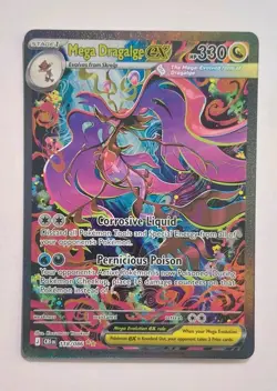 Pokemon TCG: Me04: Chaos Rising Mega Dragalge EX 118/086 Holo SIR - Image 1