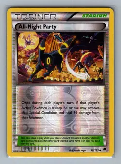 UMBREON All-Night Party #96/122 Reverse Holo BREAKpoint Vintage Pokemon - NM - Image 2