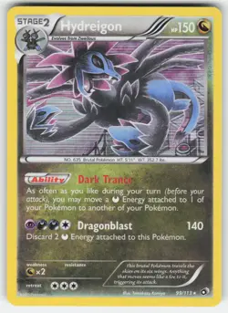 Hydreigon 99/113 Holo Rare Legendary Treasures Pokemon Holo LP - Image 1