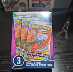 Pokemon Scarlet & Violet Paradox Rift Booster Hanger Box 3 Pack - Image 1