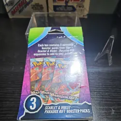 Pokemon Scarlet & Violet Paradox Rift Booster Hanger Box 3 Pack - Image 3