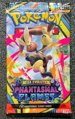 Pokemon TCG Mega Evolutions Phantasmal Flames Booster Pack Sealed - Image 1