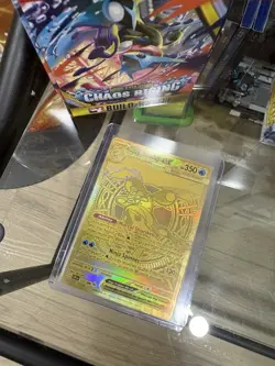Pokemon TCG Chaos Rising Mega Greninja Ex Hyper Rare 122/086 GOLD Pack Fresh - Image 3