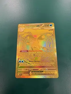 Pokemon TCG Chaos Rising Mega Greninja Ex Hyper Rare 122/086 GOLD Pack Fresh - Image 4