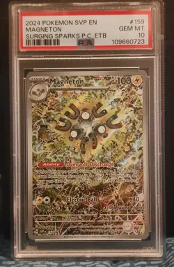 Pokemon Center Stamp Promo Magneton Surging Sparks ETB SVP EN 159 PSA 10 - Image 1