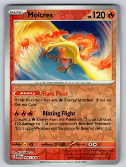 Moltres 146/165 Reverse Holo Rare 151 Pokemon Near Mint - Image 1