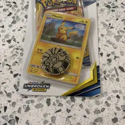 Pokemon TCG Unbroken Bonds Booster Pack Checklane Pikachu Promo New Sealed - Image 3