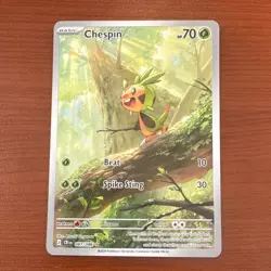 Chespin 087/086 Chaos Rising Holo Illustration Rare Pokemon TCG English 2026 - Image 1