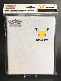 Pokemon: 25th Anniversary First Partner Collector’s Jumbo Binder w/ Pikachu 820650809606 - Image 1