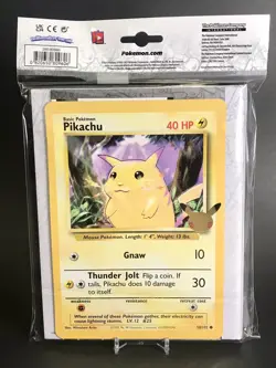 Pokemon: 25th Anniversary First Partner Collector’s Jumbo Binder w/ Pikachu 820650809606 - Image 2
