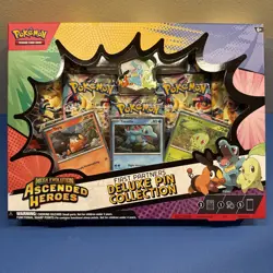 Pokemon TCG Ascended Heroes First Partner Deluxe Pin Collection Box Sealed New - Image 1