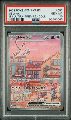 2023 POKEMON SVP EN-SV BLACK STAR PROMO #053 MEW EX PSA 10 - Image 1