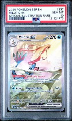 2024 Pokemon Surging Sparks Milotic EX 237/191 PSA 10 Gem Mint SIR - Image 1