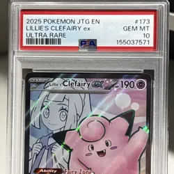 2025 Pokemon 173/159 Lilies Clefairy ex - PSA 10 GEM MT - Image 3