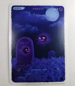 Aghost (Gastly) joiemon full art Regular Finish non-TCG Pokemon - Image 1