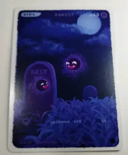 Aghost (Gastly) joiemon full art Regular Finish non-TCG Pokemon - Image 2