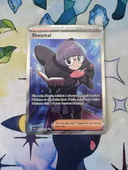 Pokemon Shauntal Full Art Trainer-Supporter Ultra Rare Holo Paradox Rift 243/182 - Image 1