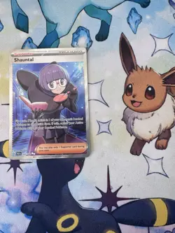 Pokemon Shauntal Full Art Trainer-Supporter Ultra Rare Holo Paradox Rift 243/182 - Image 2